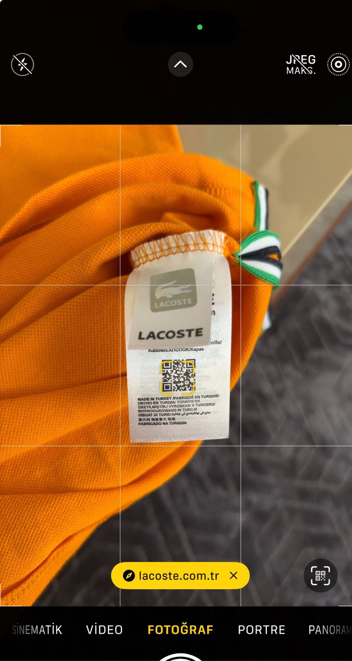 Premium Turuncu Polo Yaka Tişört — görsel 3/3