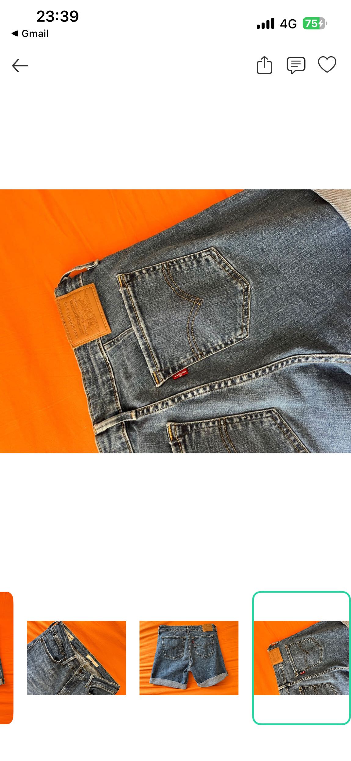 Levis kot sort — görsel 5/5