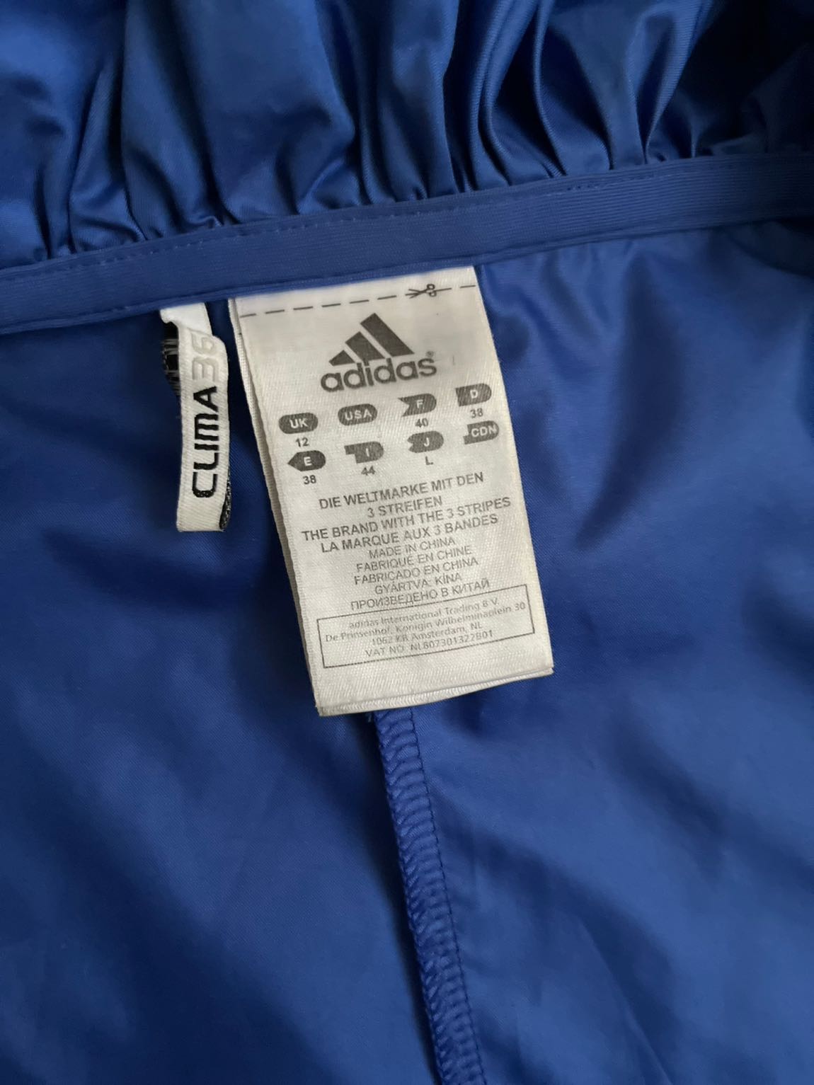 Adidas Clima kadın rüzgarlık yağmurluk — görsel 7/12