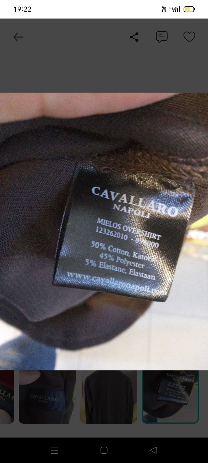 xl CAVALLARo NAPOLi oversize Polo sweat — görsel 11/12