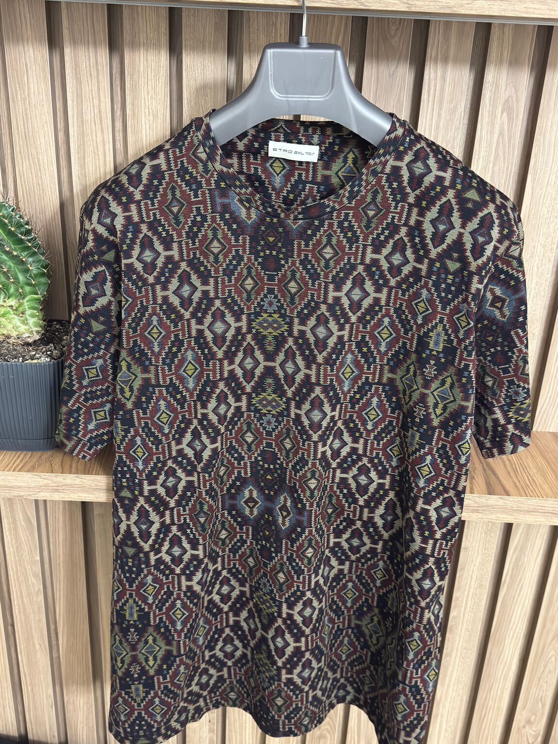 Etro Etnik Desenli Tişört — görsel 3/4
