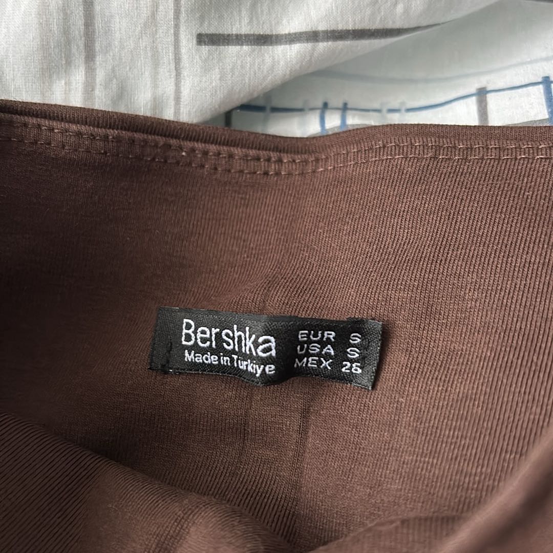 Bershka İspanyol paça Kahverengi Tayt — görsel 2/2