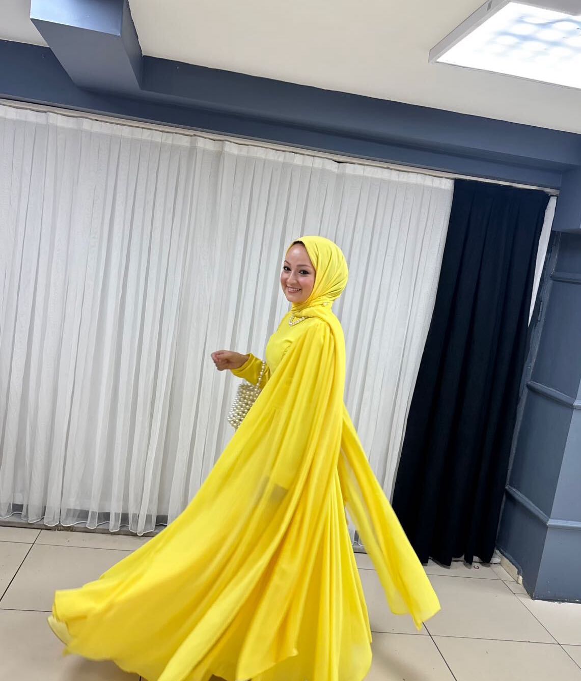 Tasarım Sarı Abiye — görsel 5/6