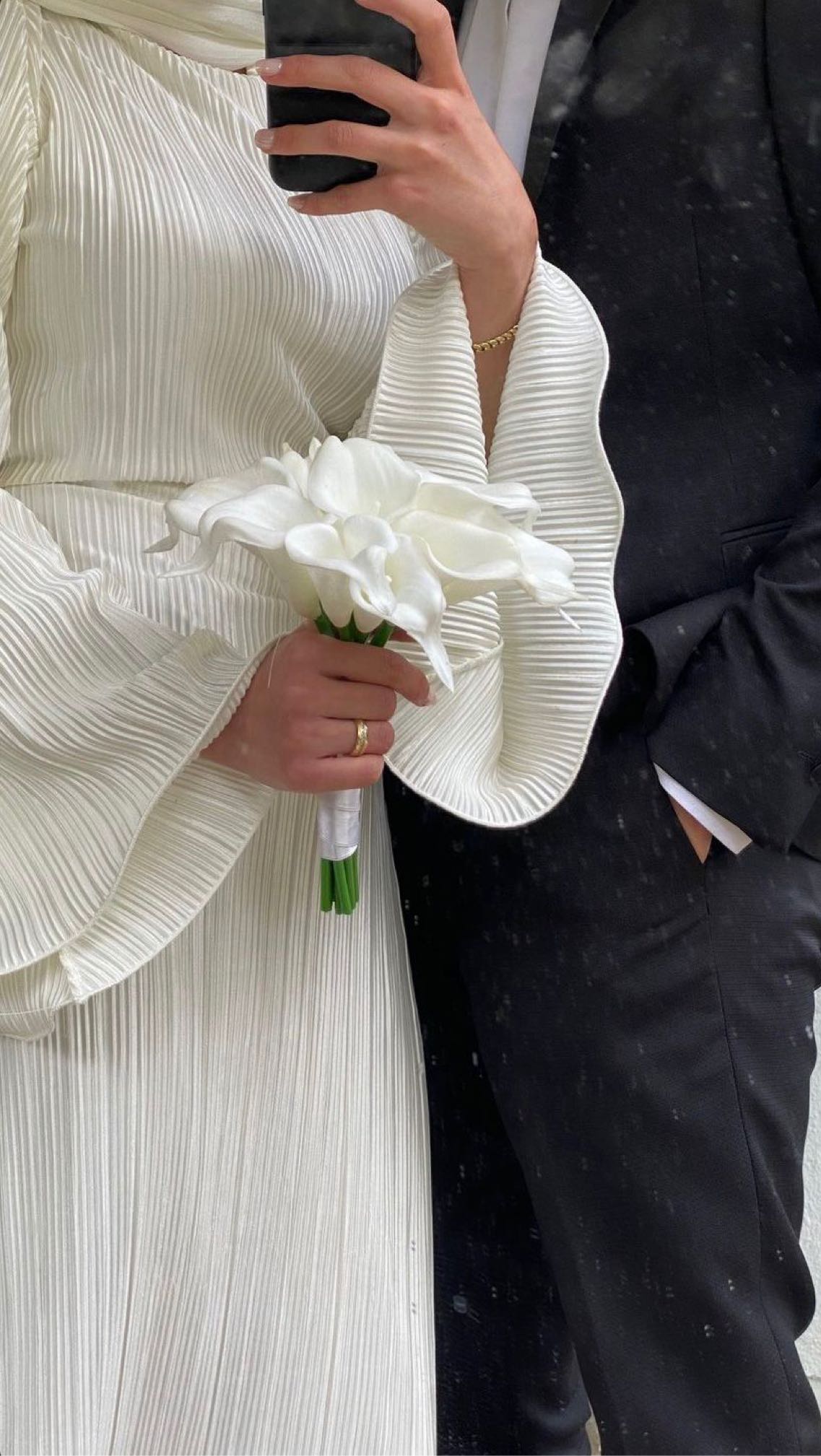 Beyaz Tesettür Elbise nikah — görsel 3/3
