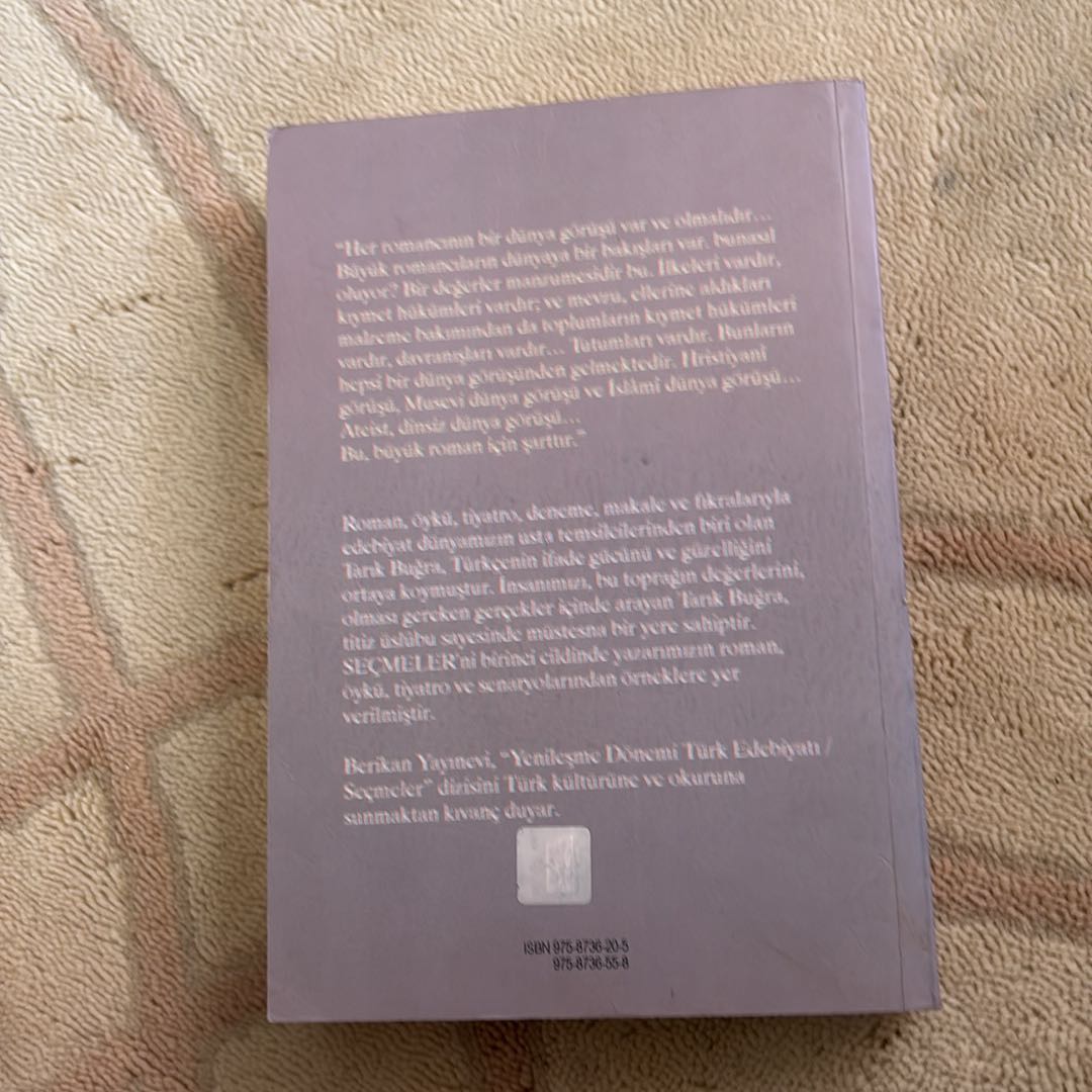 Tarık Buğra Seçmeler Kitabı — görsel 6/6