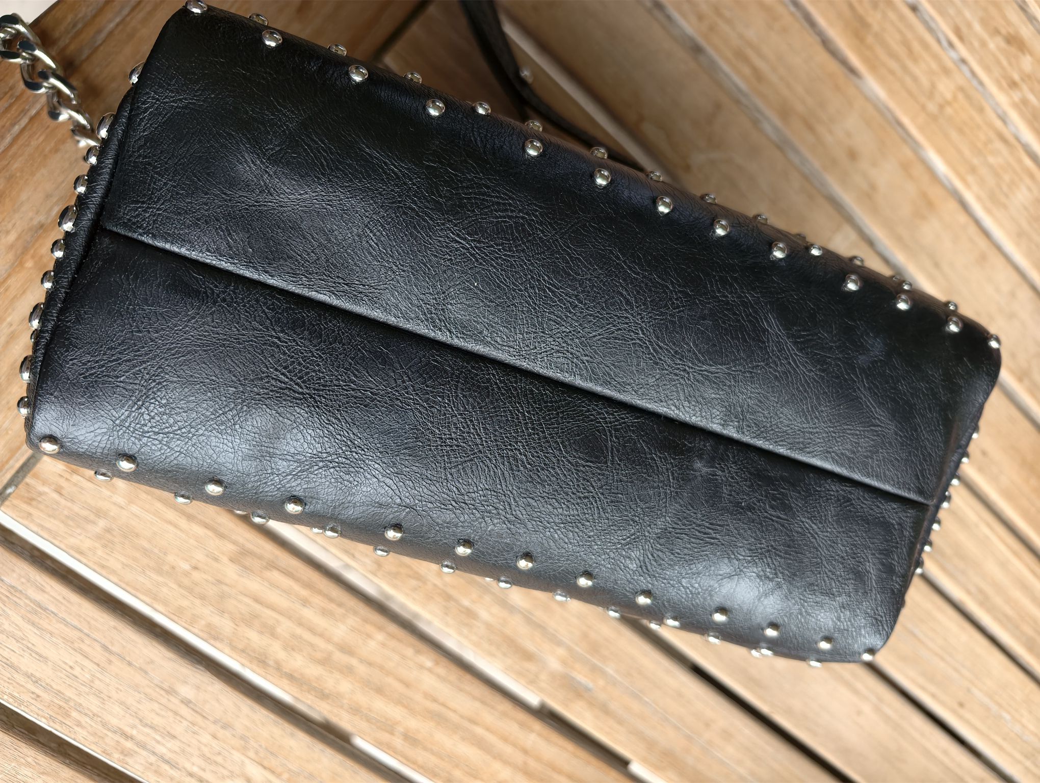 Zara Siyah Stud Detaylı Çanta — görsel 9/9
