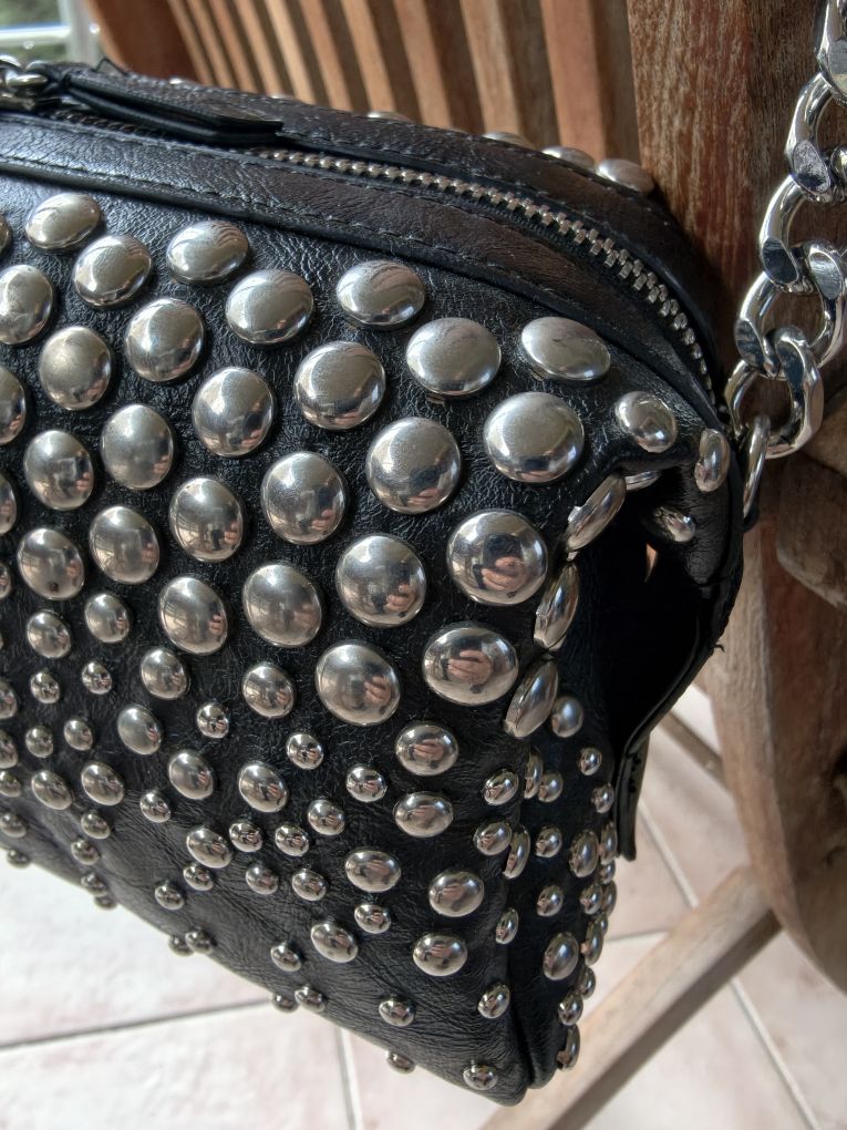 Zara Siyah Stud Detaylı Çanta — görsel 6/9