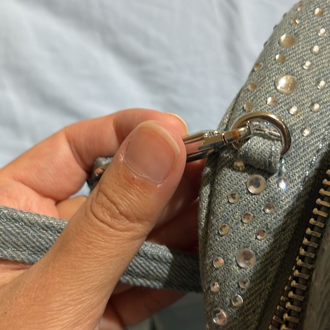 Zara Viral Taşlı Kot Kadın Çanta — görsel 5/5