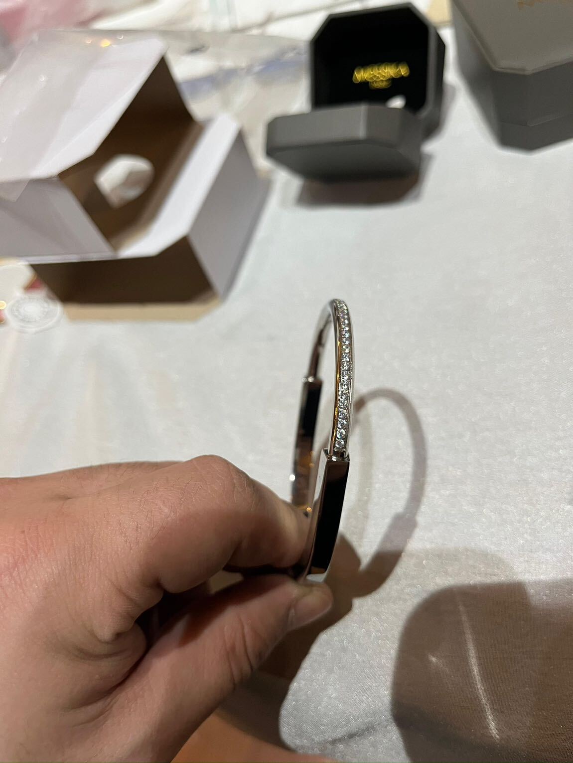 Tiffany & Co Lock Bangle Bracelet — görsel 10/12
