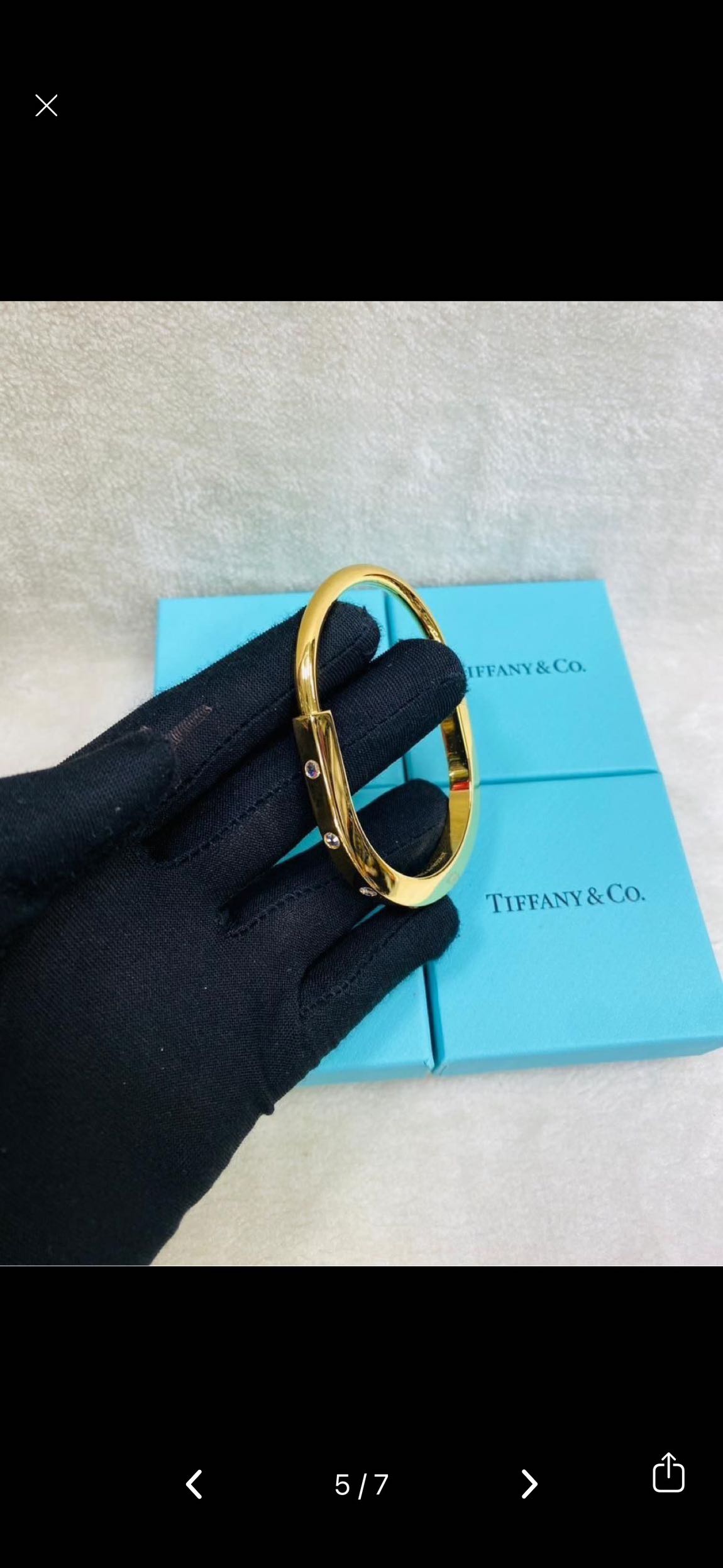 Tiffany & Co Lock Bangle Bracelet — görsel 4/12