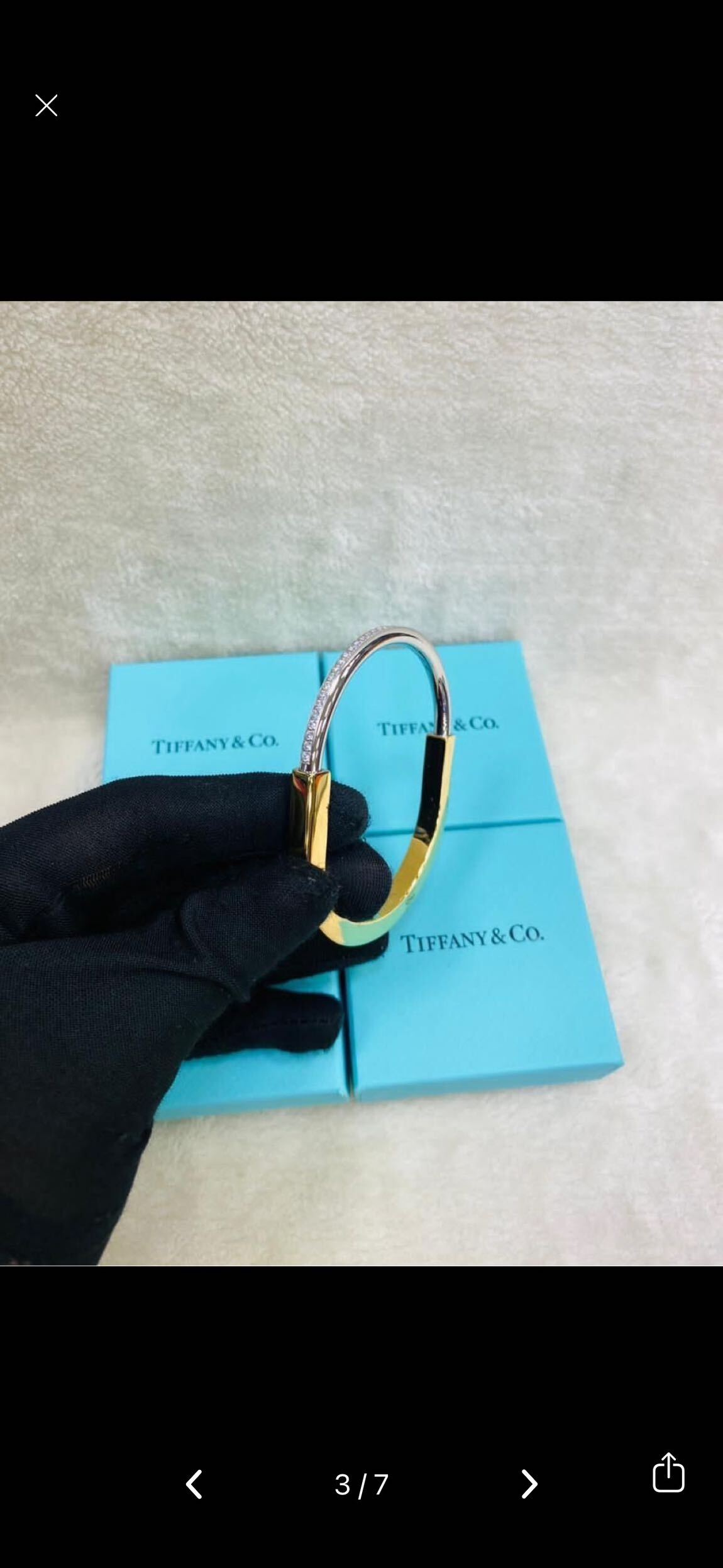 Tiffany & Co Lock Bangle Bracelet — görsel 3/12