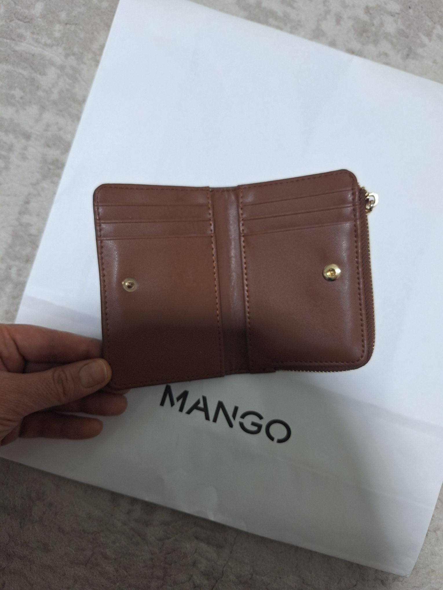 mango monogramli kucuk cuzdan kartlik — görsel 6/7