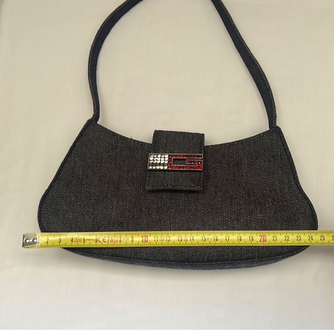 Guess Taş Detaylı Denim Omuz Çantası — görsel 9/9