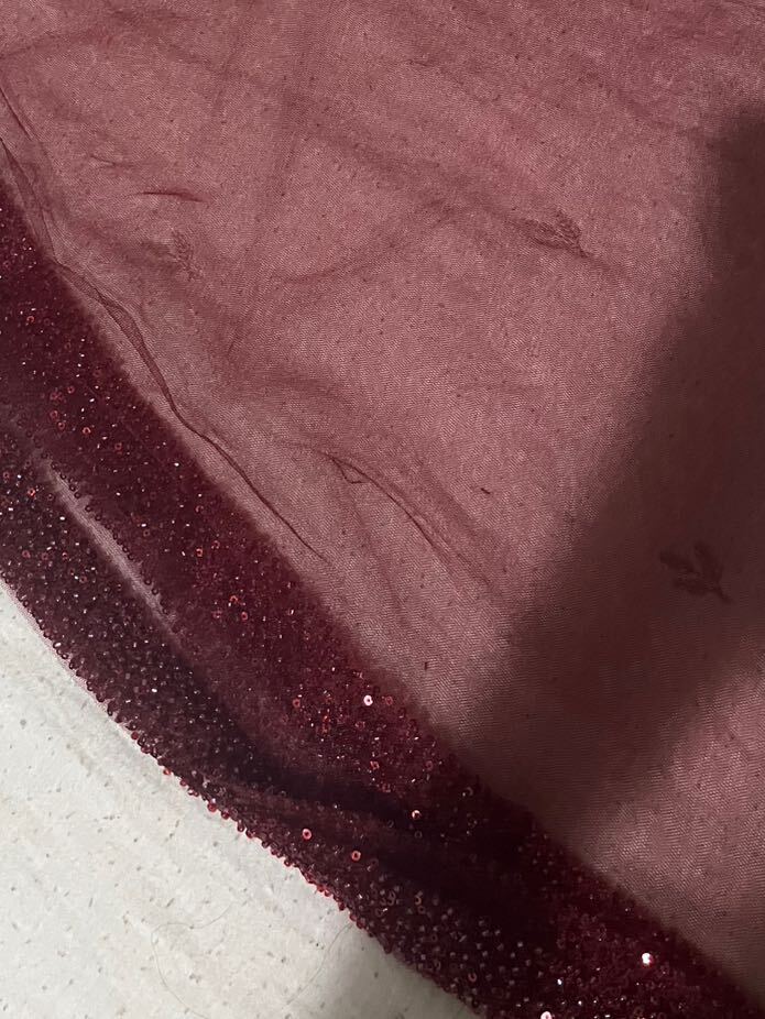 Bordo Gelin Duvağı ve Kuşağı Seti — görsel 3/4