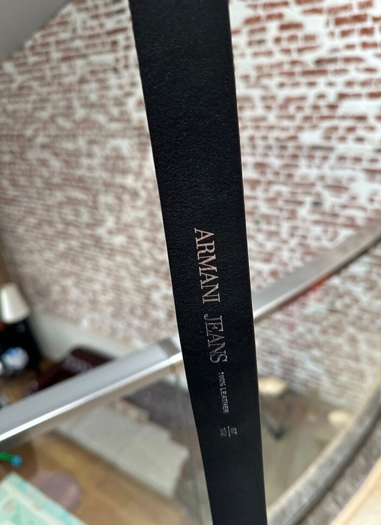 Armani Unisex Orijinal Siyah Kemer — görsel 2/2