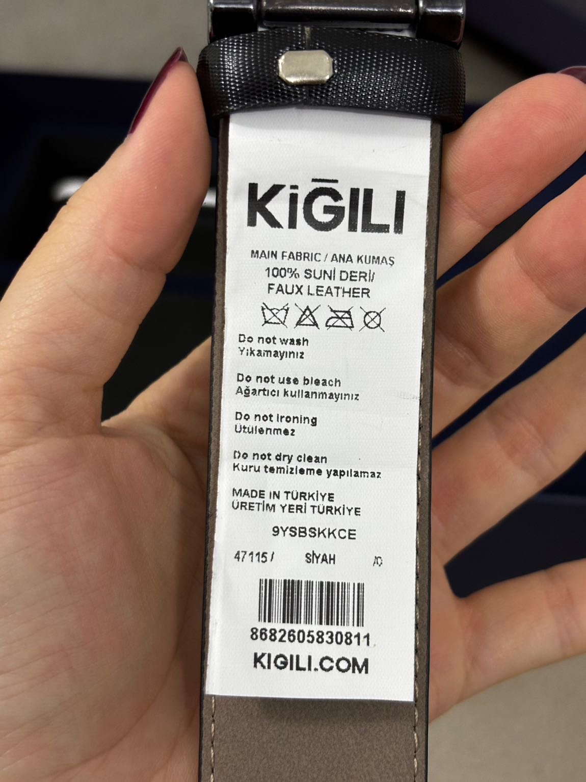 Kiğıllı 3’Lü Kemer Cüzdan Kartlık Set — görsel 6/7
