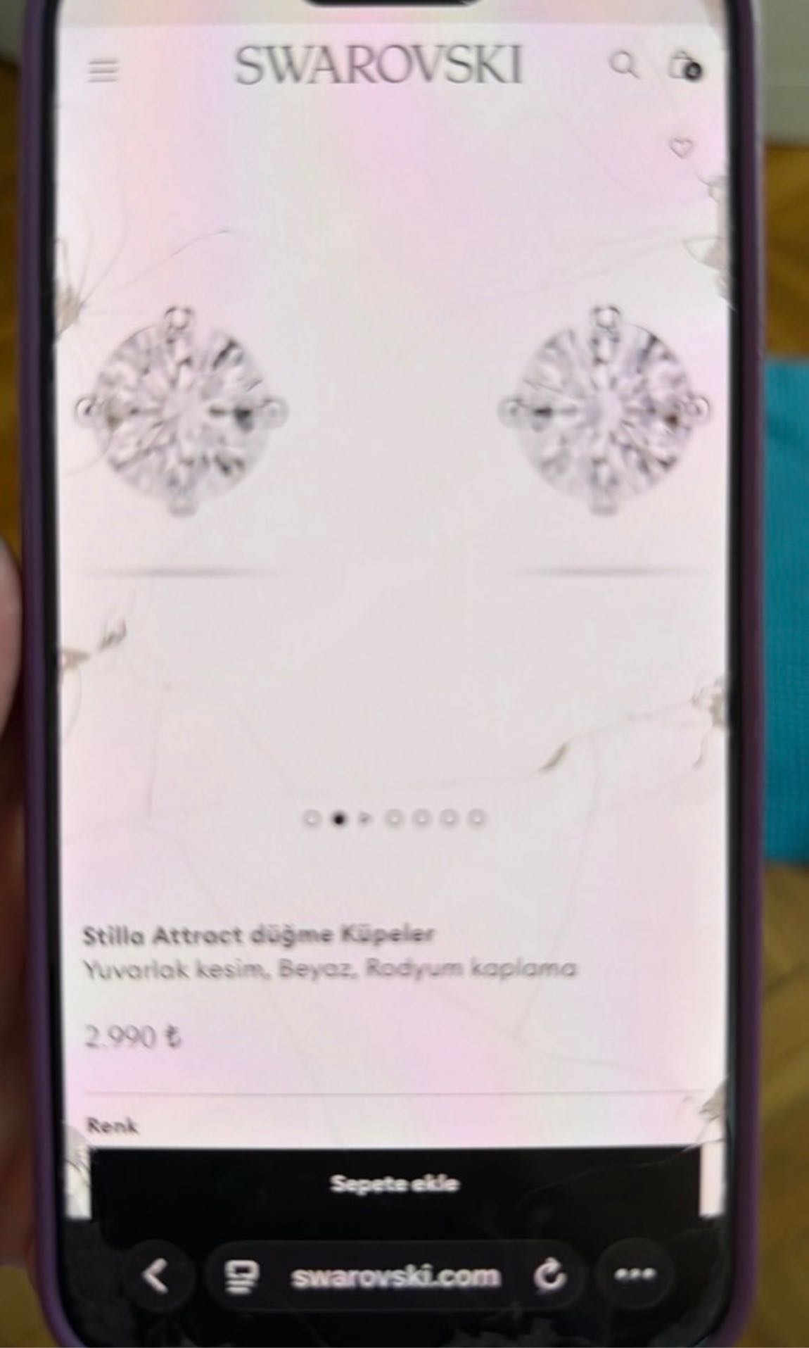 Swarovski 2 çift 2 farklı Küpe — görsel 5/6