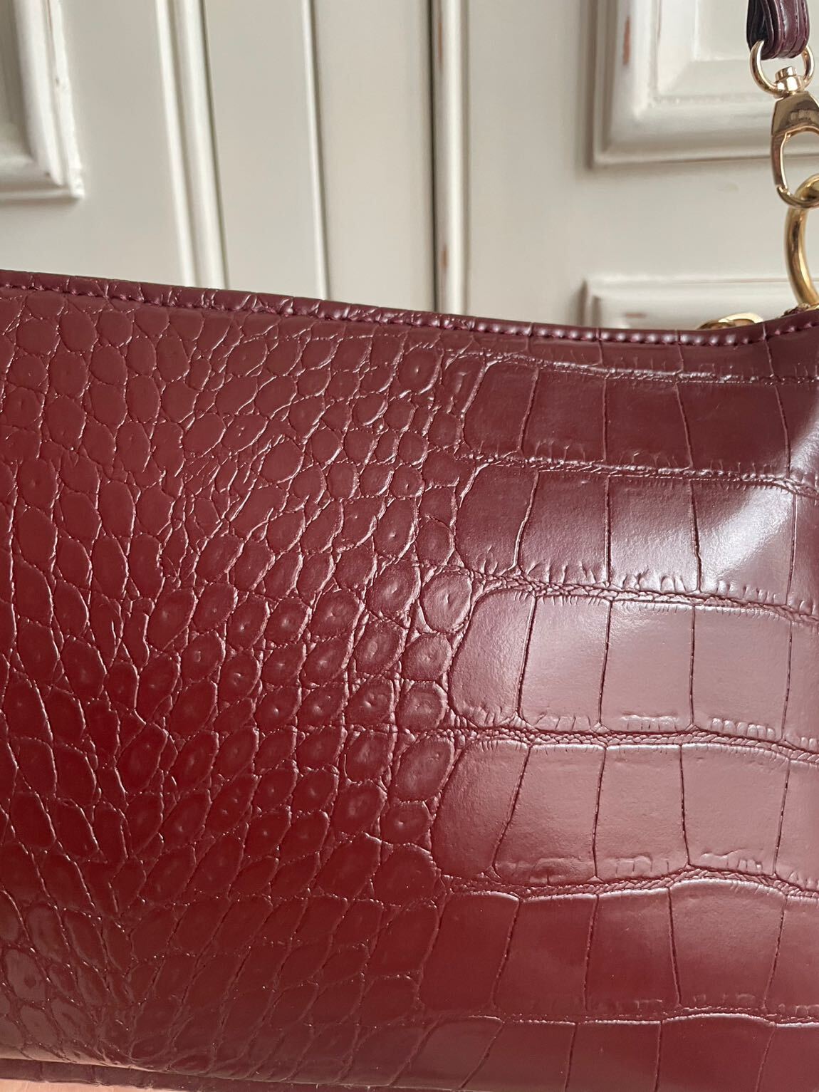Aybike Karayel Croc Desen Omuz Çantası — görsel 3/8