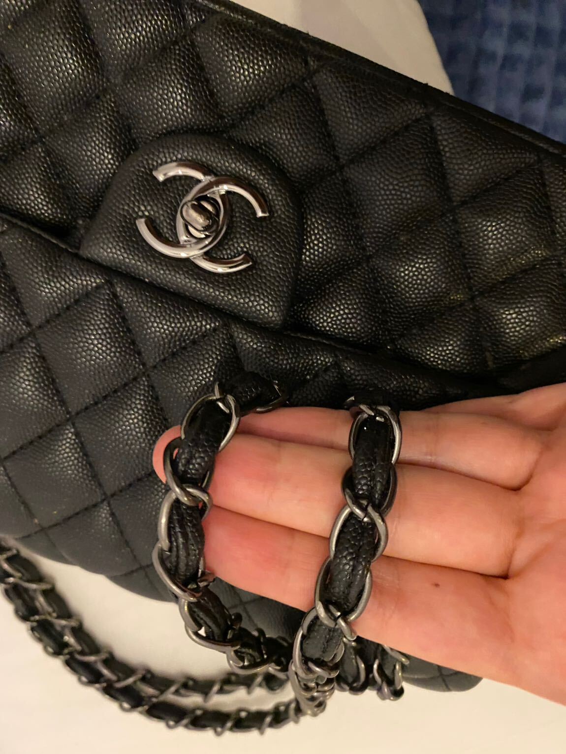 Chanel 2.55 Siyah Omuz Çantası — görsel 8/9