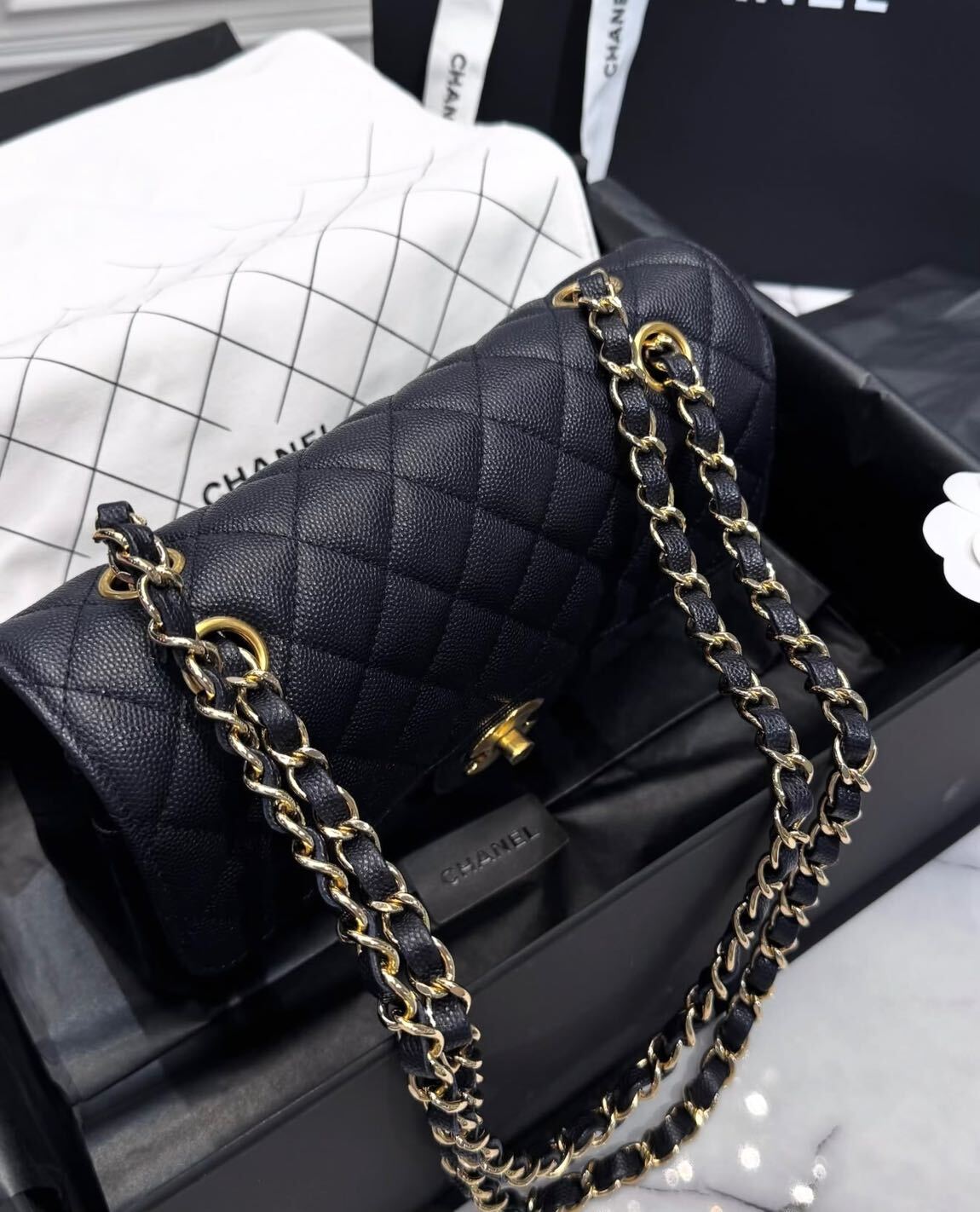 Chanel Flap Bag Navy Blue — görsel 4/13