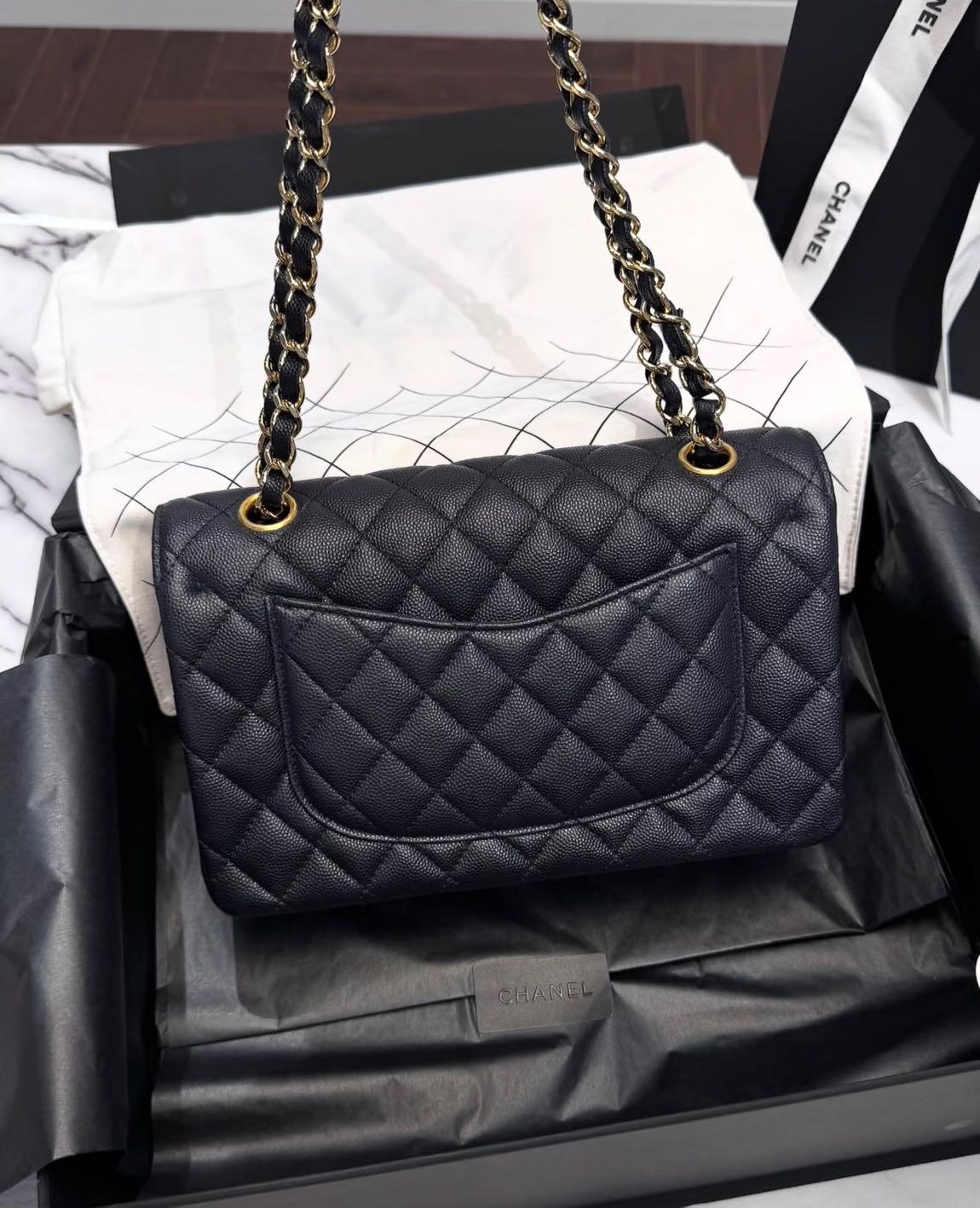 Chanel Flap Bag Navy Blue — görsel 5/13