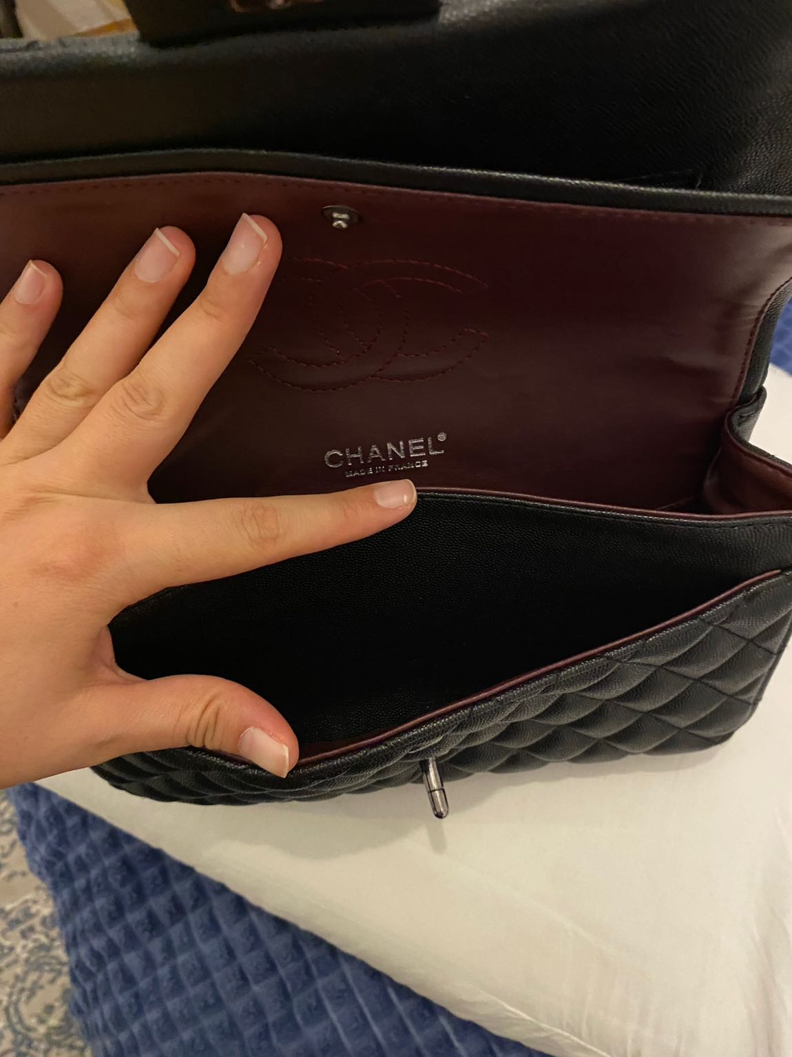 Chanel 2.55 Siyah Omuz Çantası — görsel 6/9
