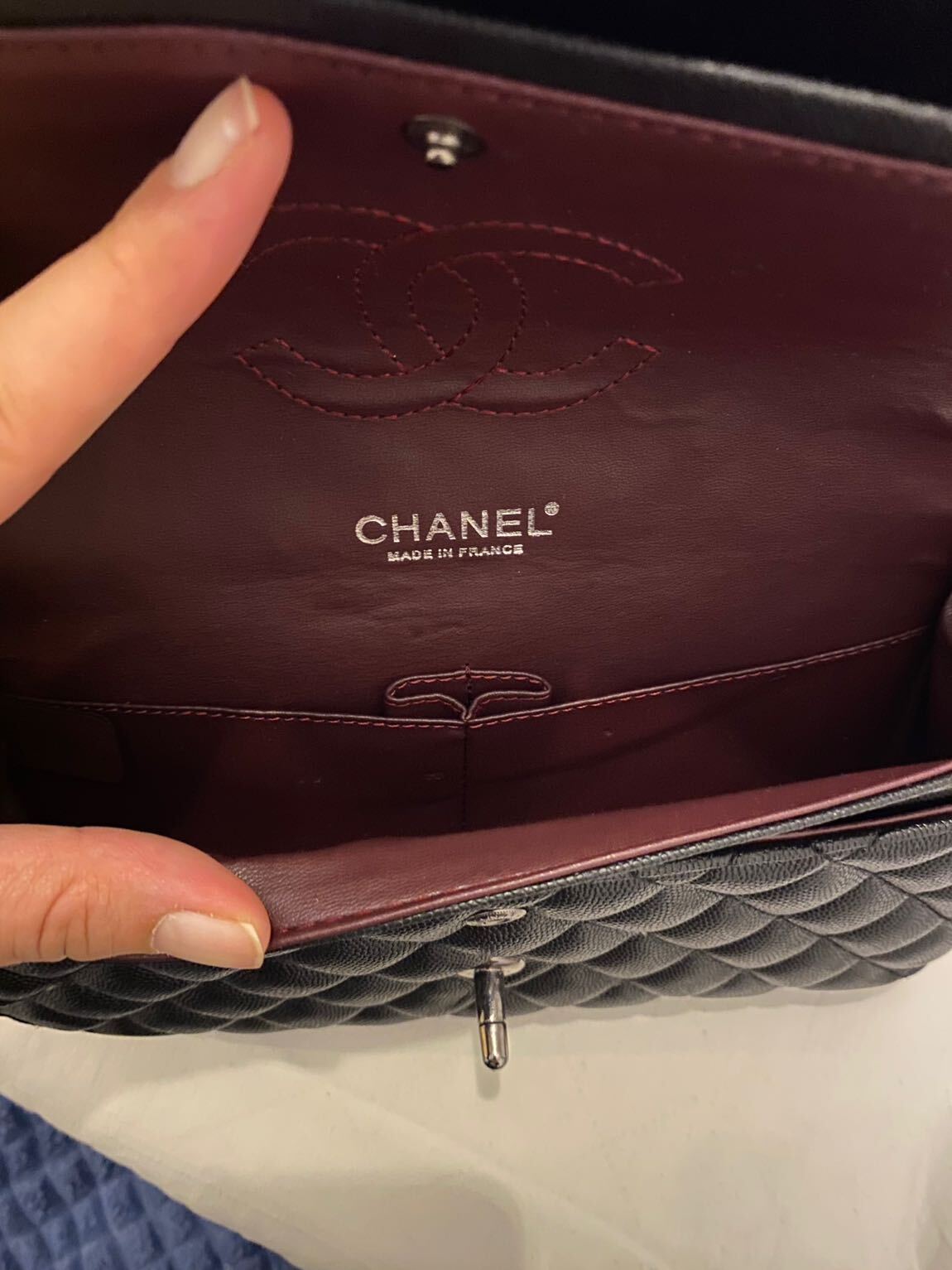Chanel 2.55 Siyah Omuz Çantası — görsel 5/9