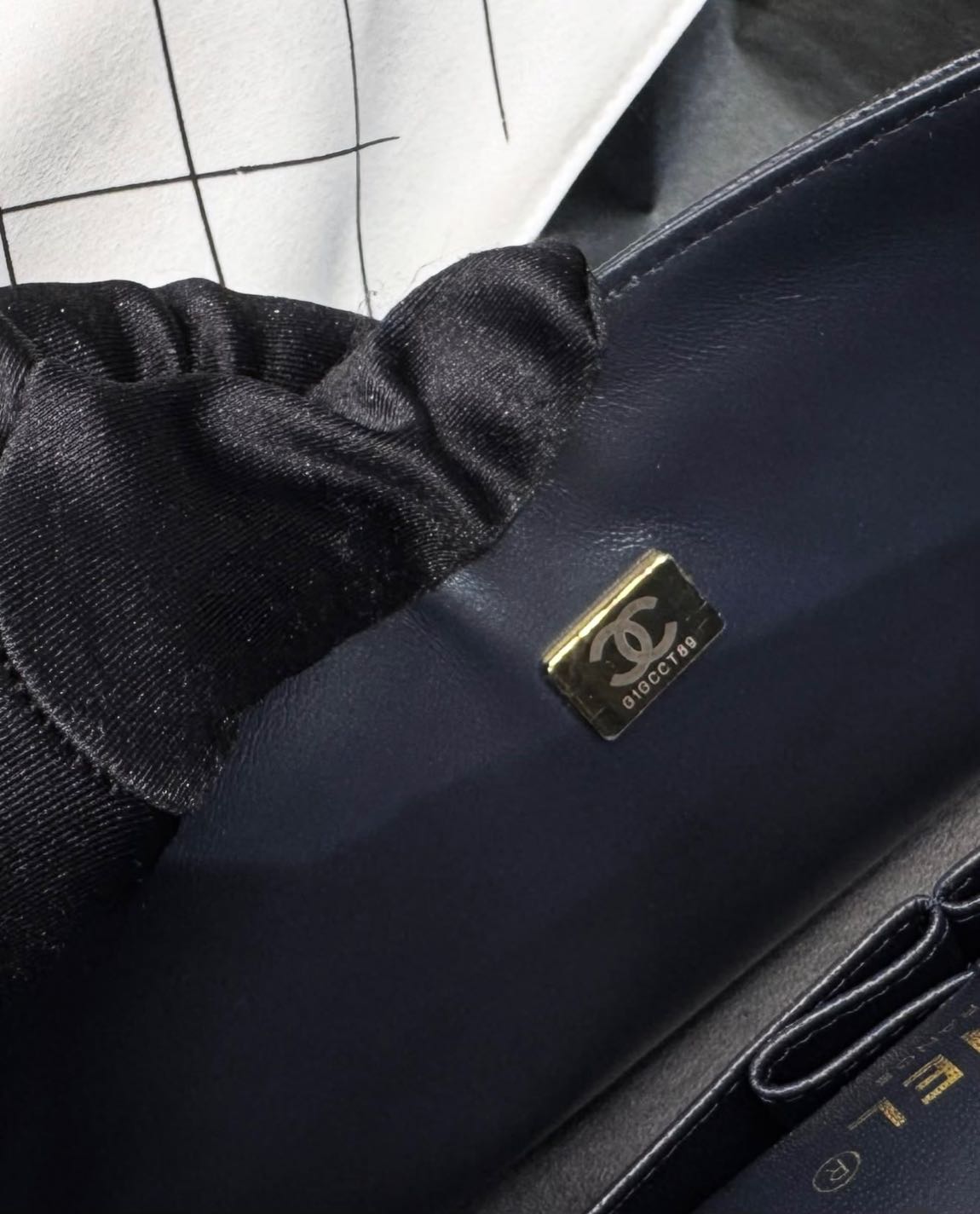 Chanel Flap Bag Navy Blue — görsel 12/13