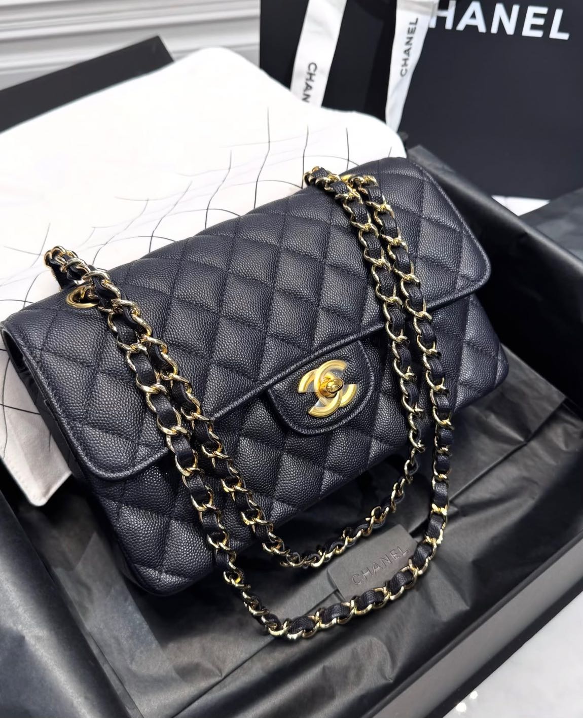 Chanel Flap Bag Navy Blue — görsel 2/13
