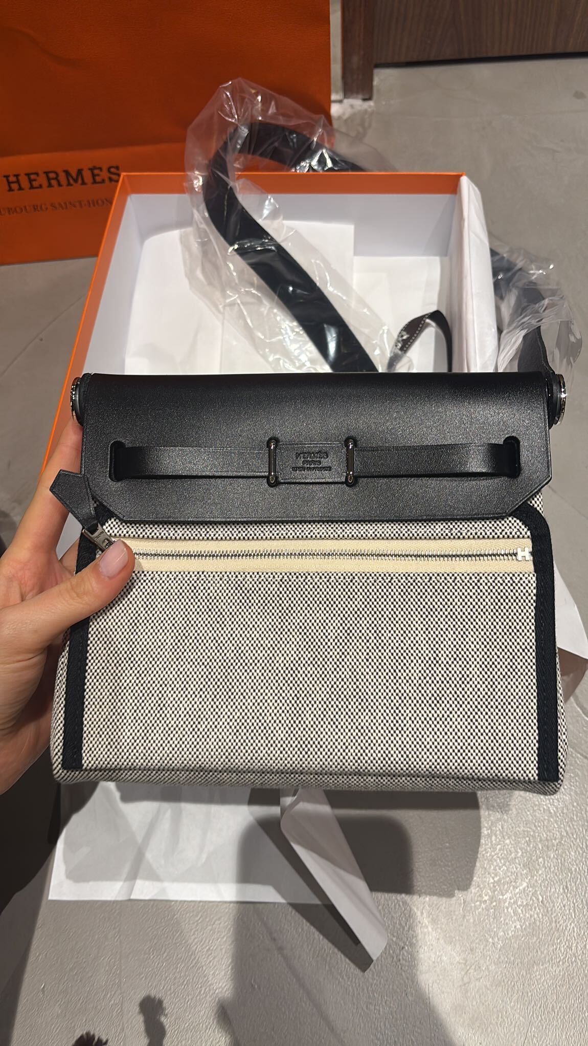 Hermes Herbag black 20 — görsel 3/6