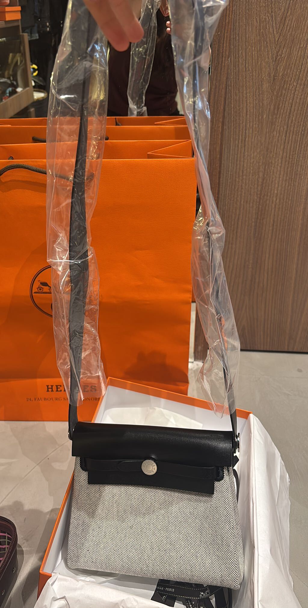Hermes Herbag black 20 — görsel 2/6