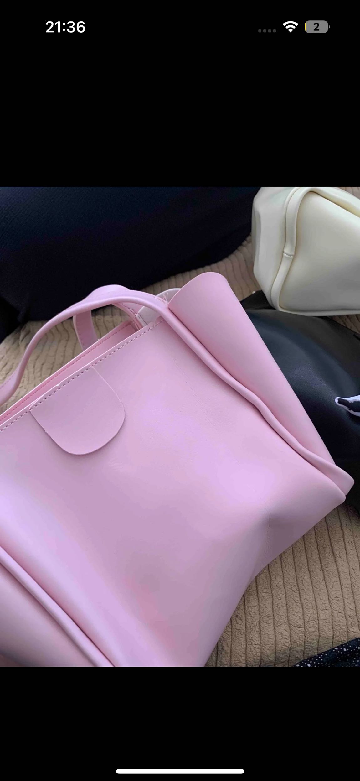 Pembe Baskılı Çanta — görsel 2/2