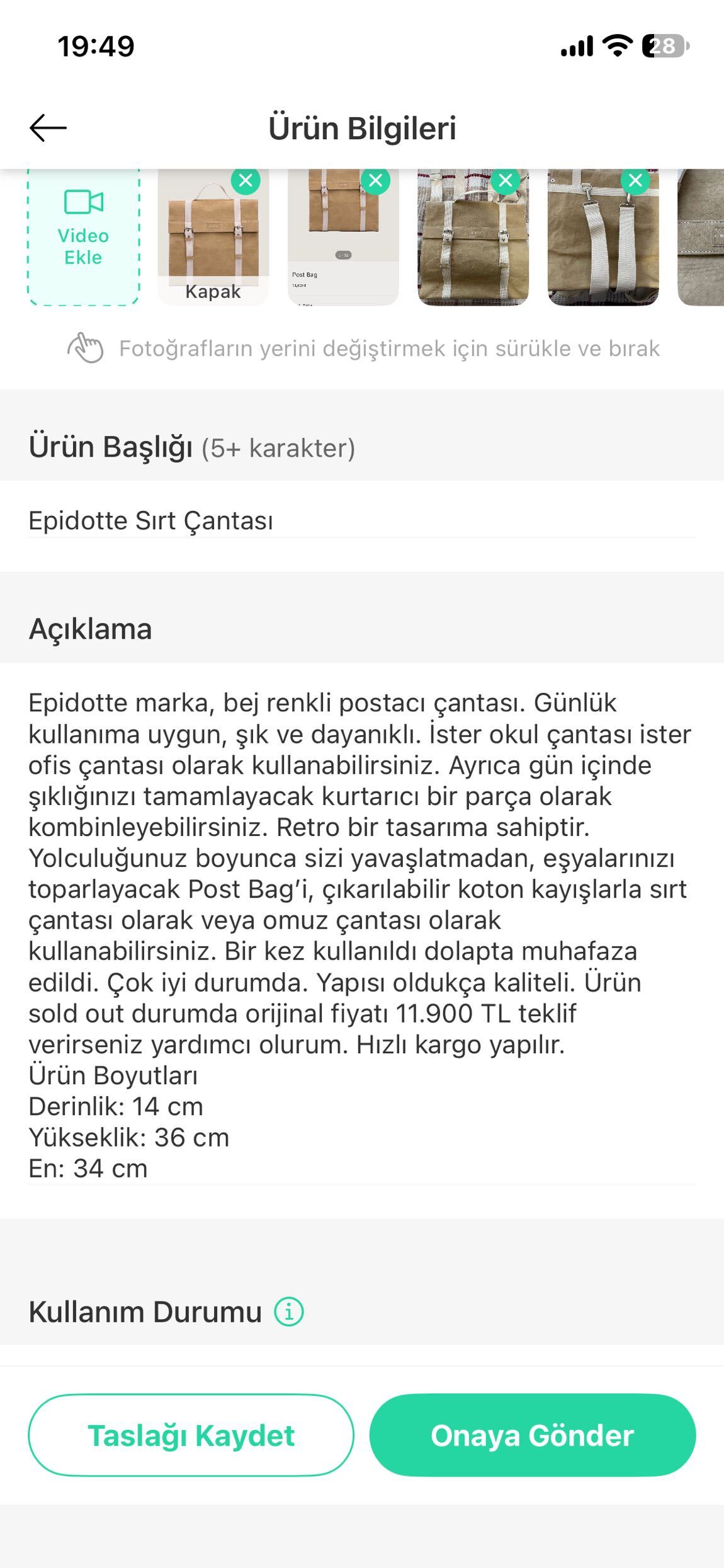 Epidotte Çanta — görsel 14/14