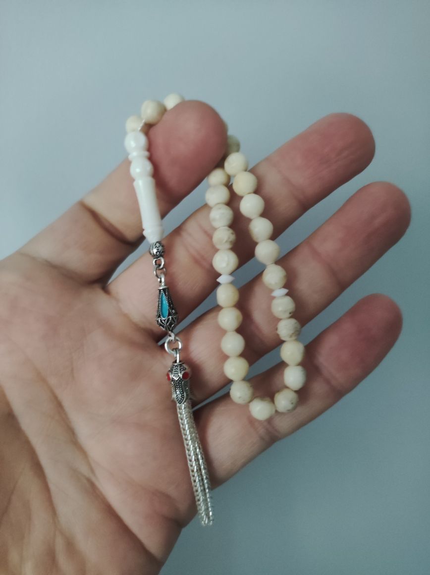 Sandık Çıkması Antika Kemik Tesbih — görsel 3/8