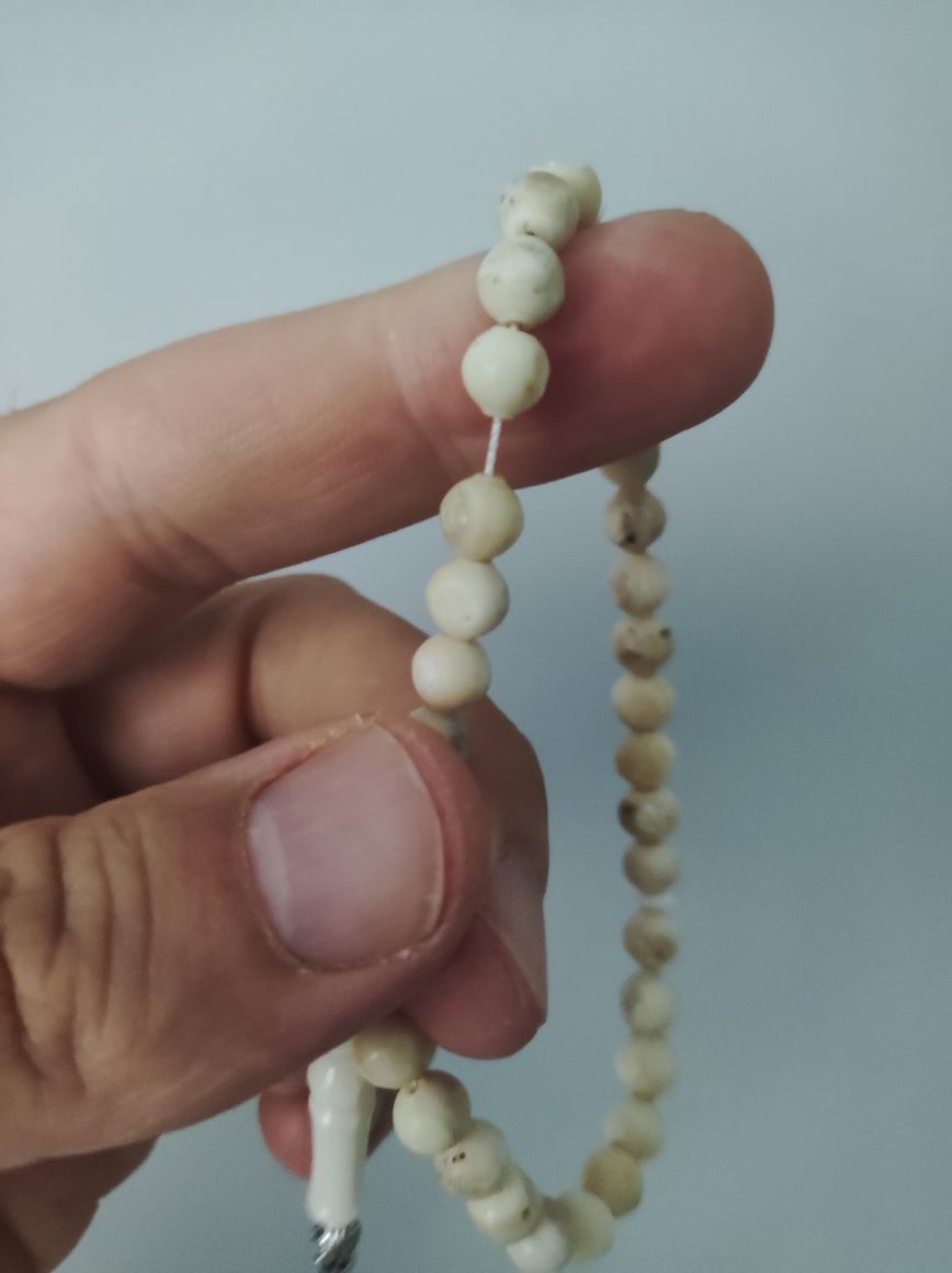 Sandık Çıkması Antika Kemik Tesbih — görsel 7/8