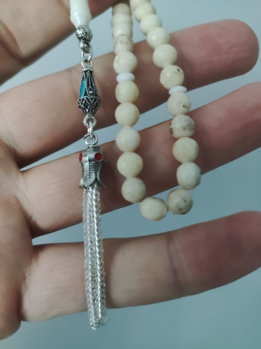 Sandık Çıkması Antika Kemik Tesbih — görsel 6/8