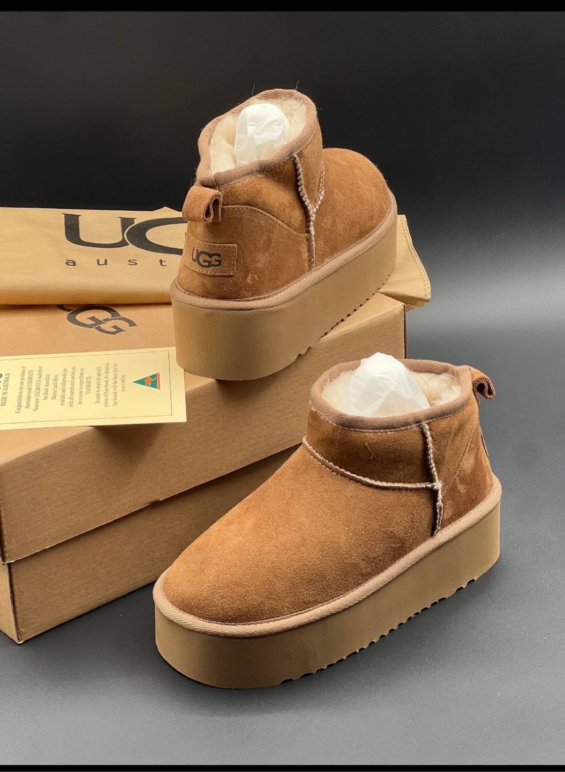 UGG MİNİ PLATFORM SAHRA — görsel 6/7