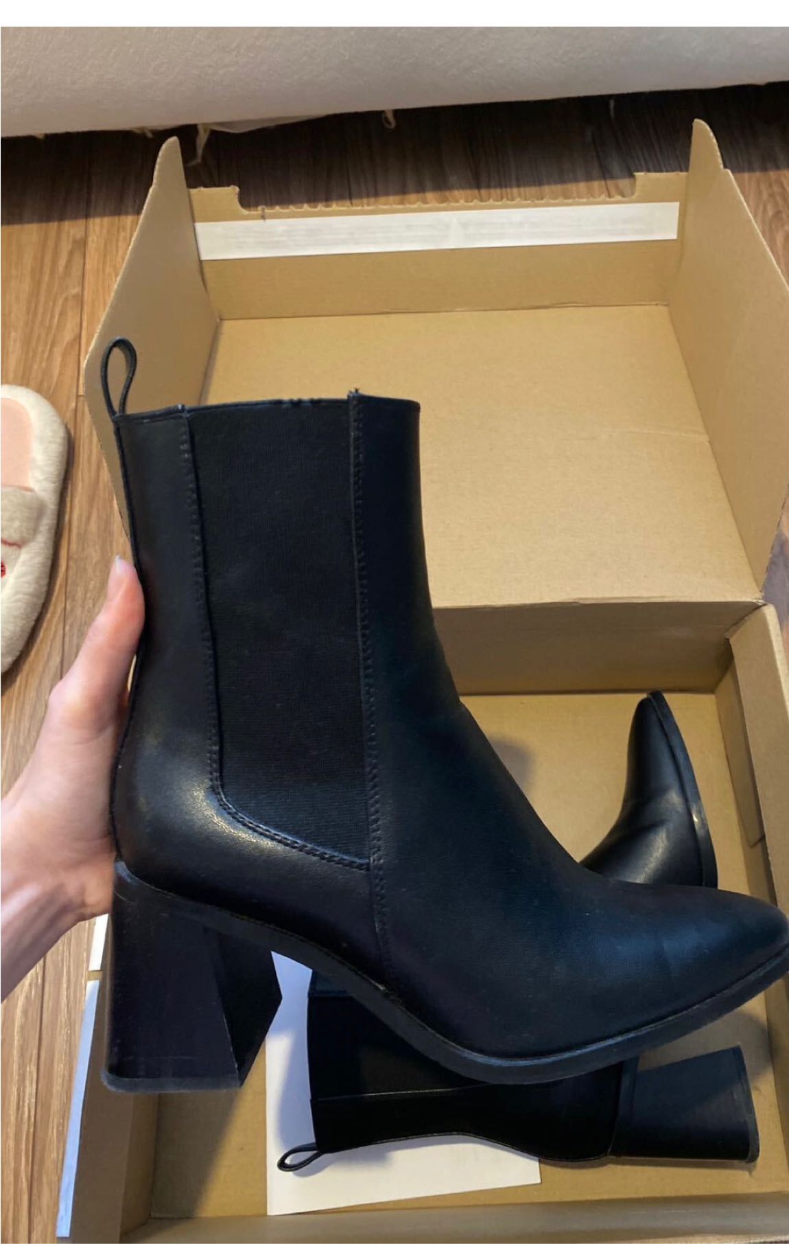 Zara siyah topuklu bot — görsel 2/8