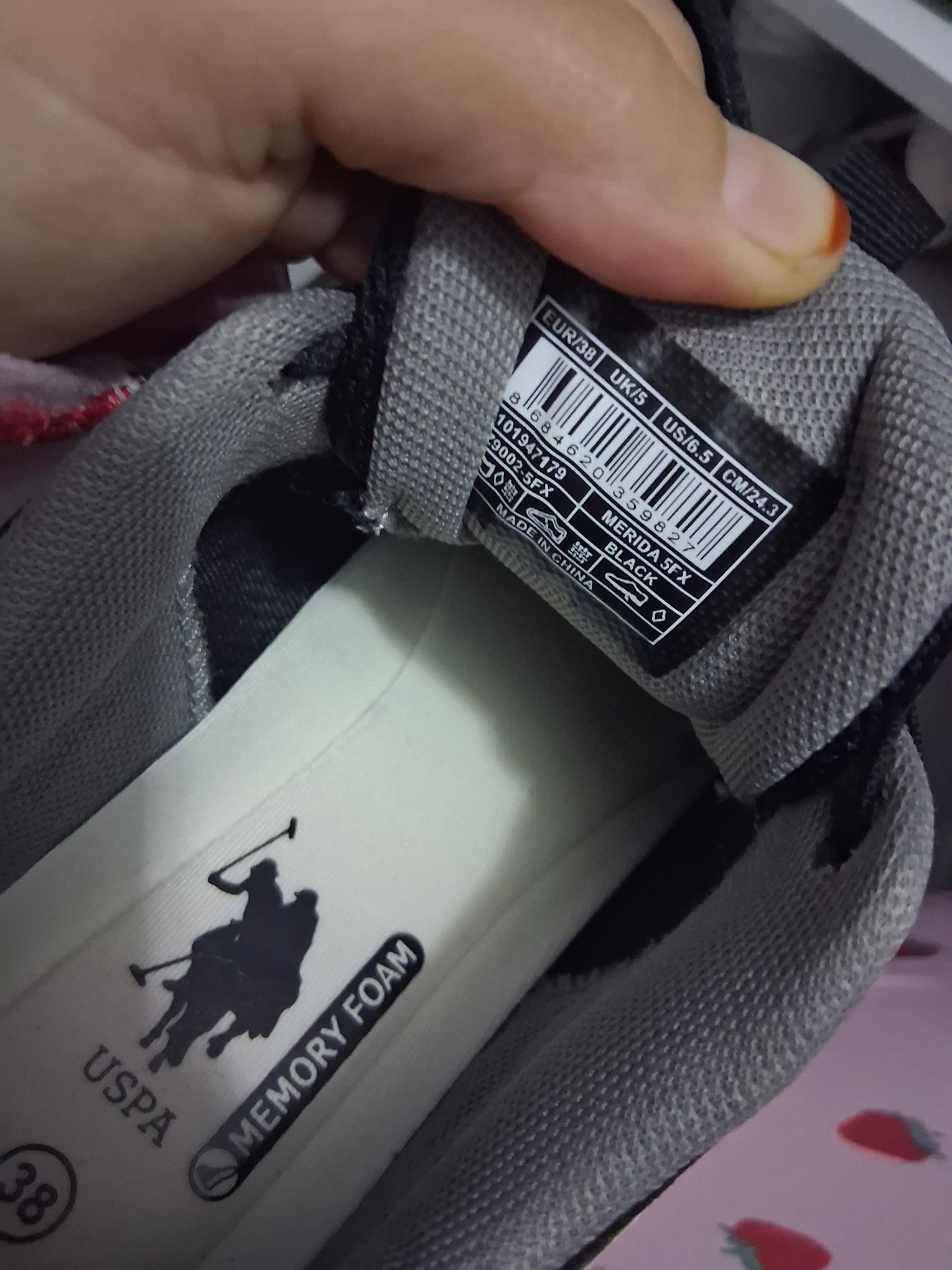 U.S. Polo Assn. Siyah Spor Ayakkabı — görsel 2/4