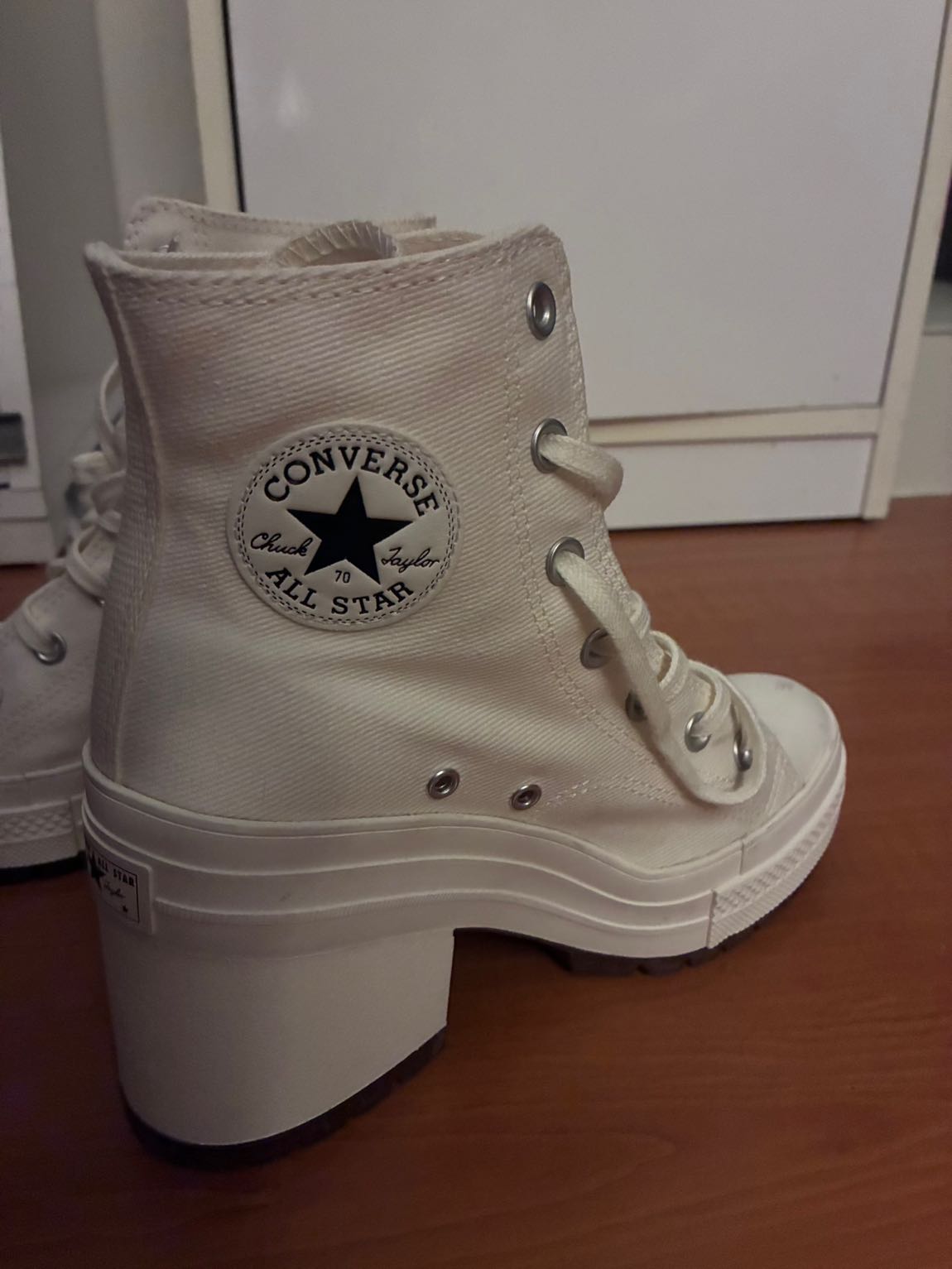 Converse Krem Topuklu Sneaker Bot — görsel 8/14