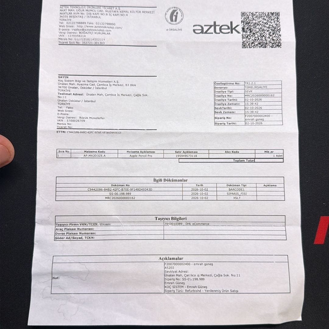 Apple Pencil Pro sıfır — görsel 4/5