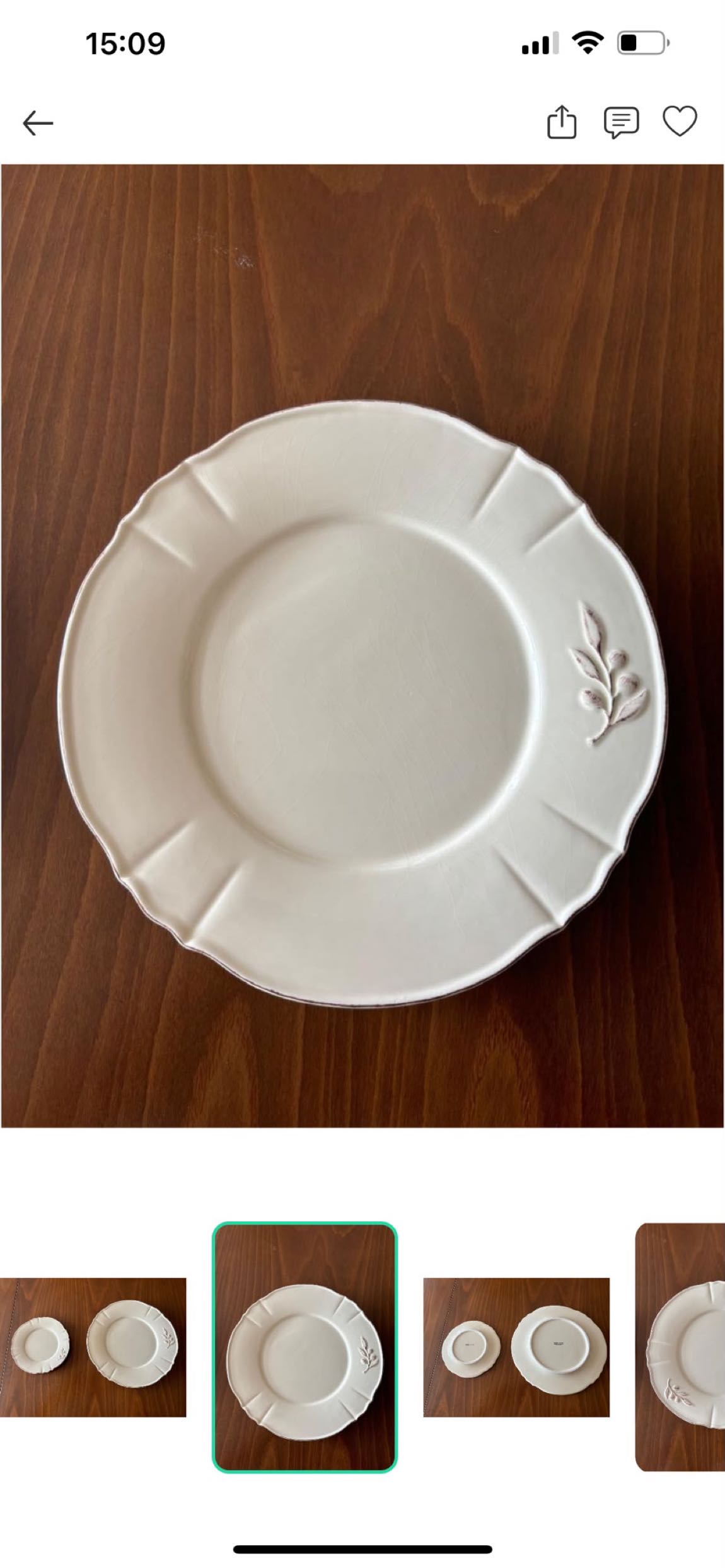 Porselen servis ve pasta tabağı 24 parça — görsel 2/3