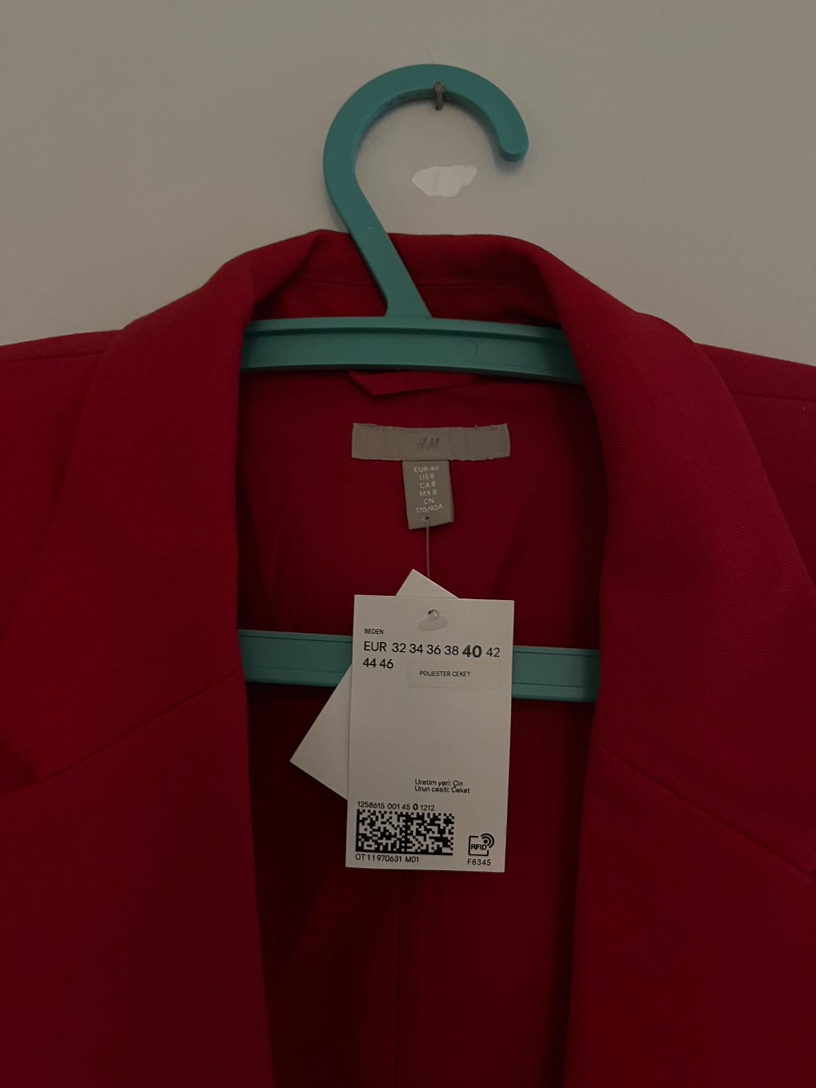 HM Kırmızı Blazer Ceket — görsel 4/6