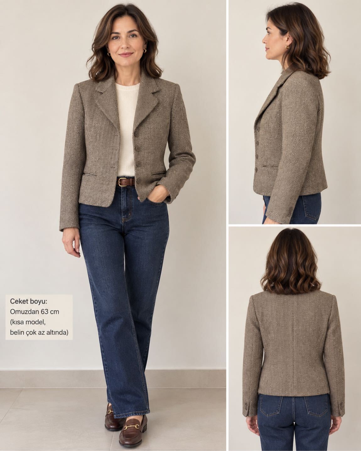 Beymen Club Vintage 36 yün ceket — görsel 9/9