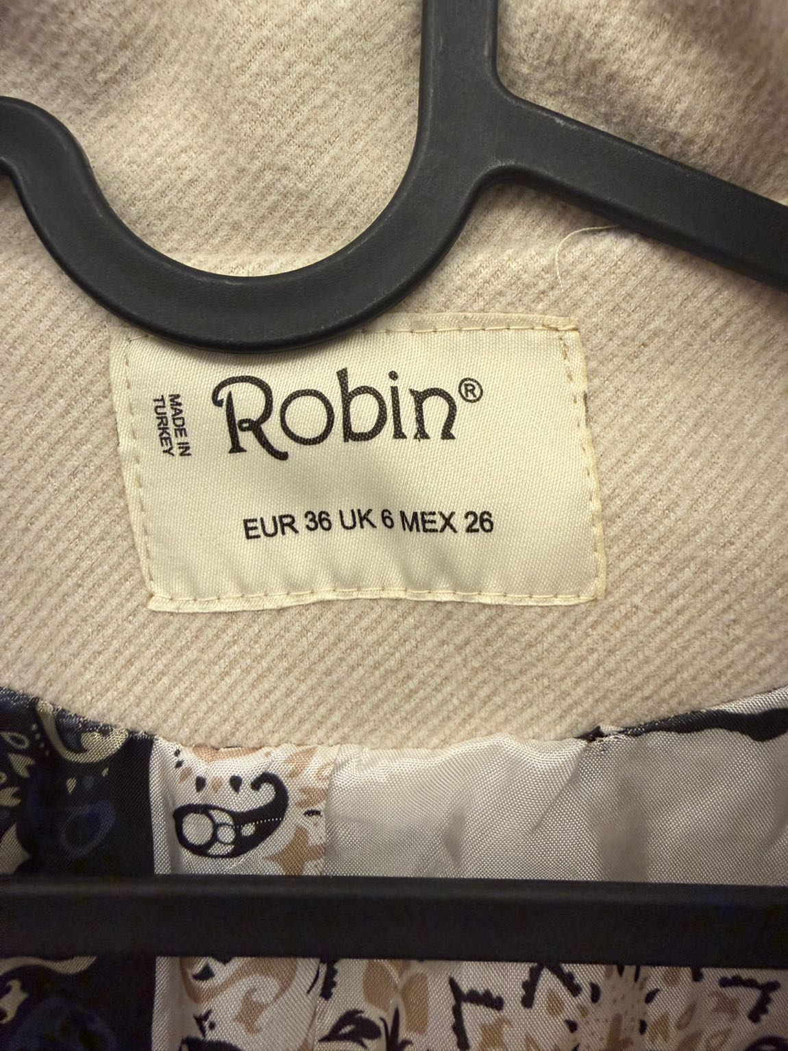 Robin Krem Yün Ceket — görsel 2/6