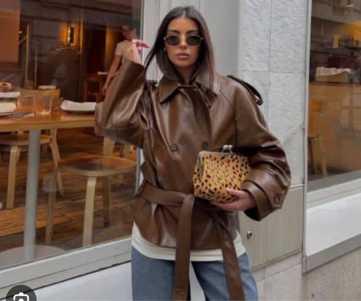 Zara deri çeket — görsel 2/8