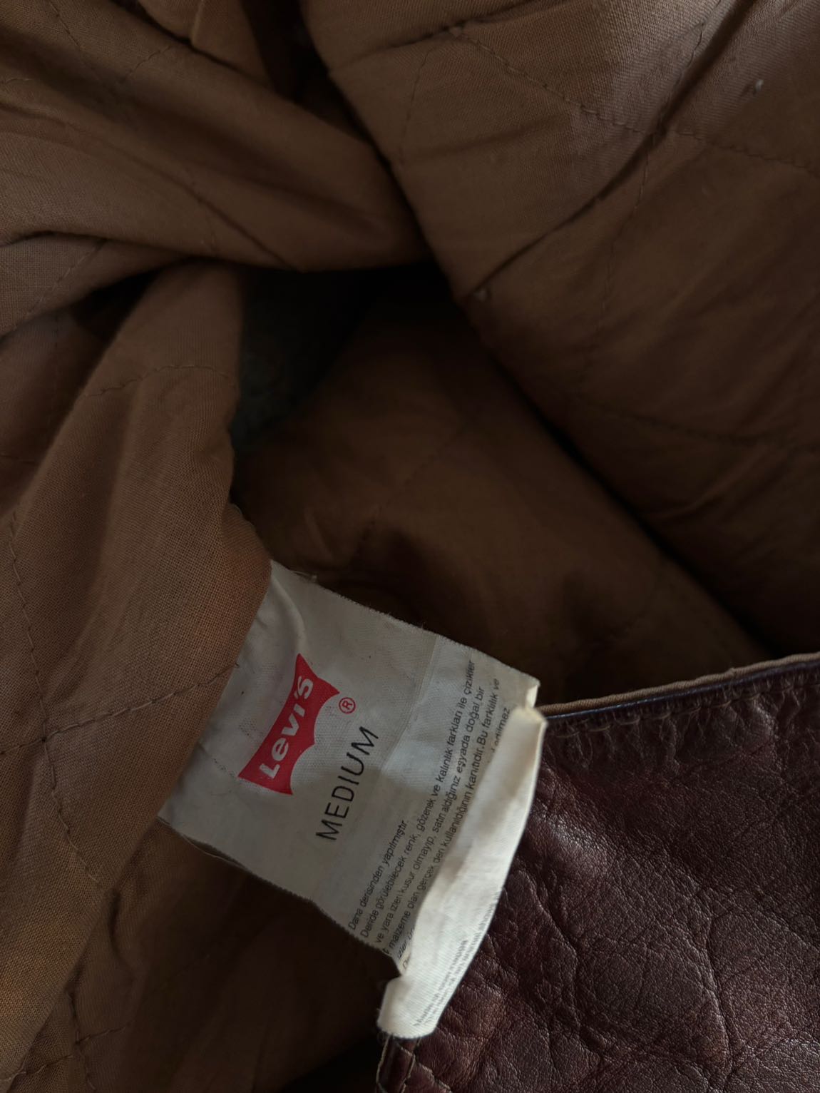Levis Orijinal Hakiki Deri Yelek Vintage — görsel 7/7