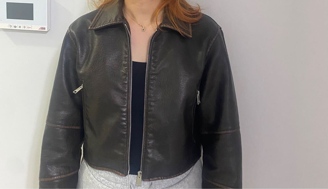 Pull&Bear suni deri ceket — görsel 8/8