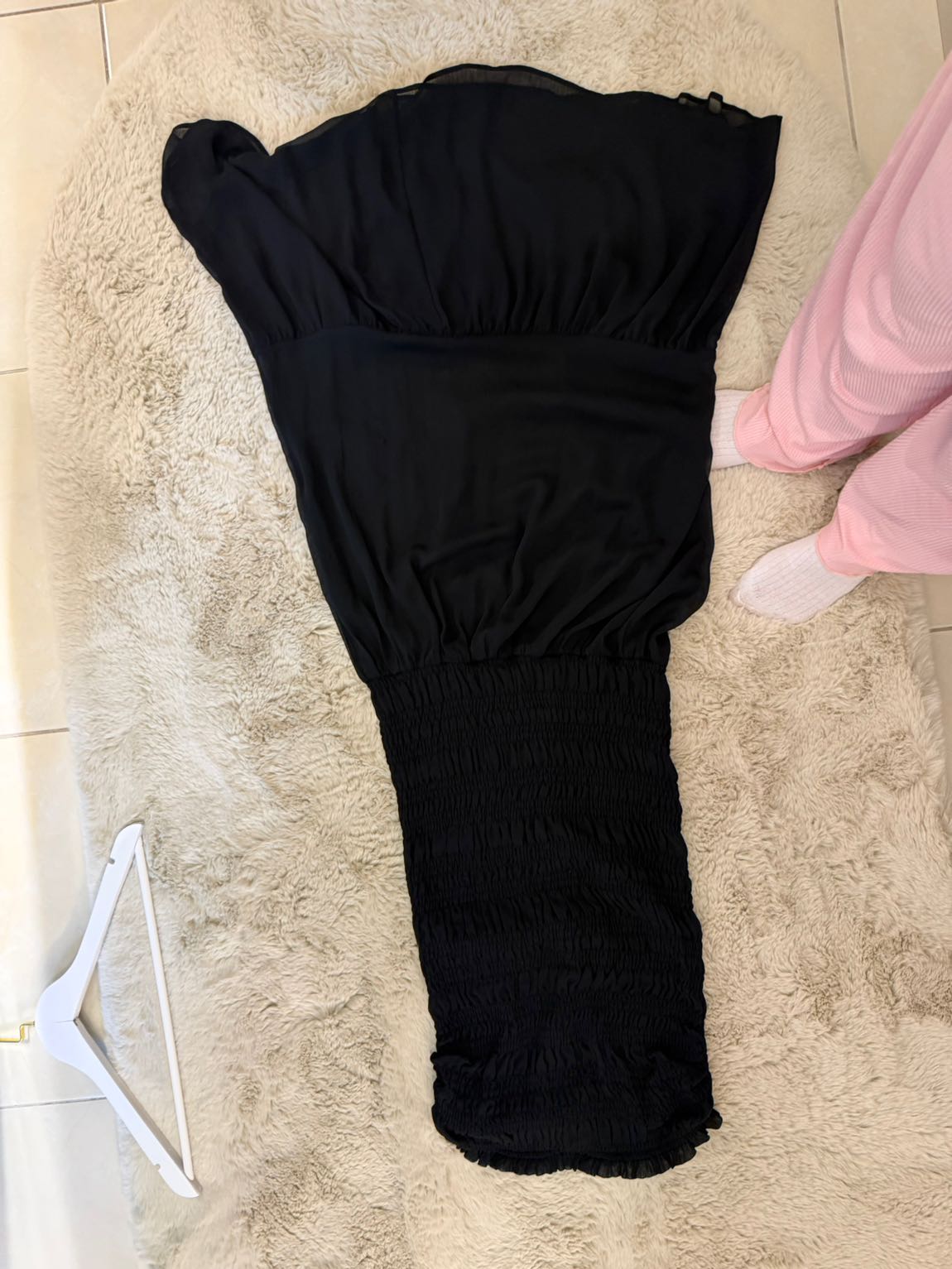 HM Siyah Straplez Maxi Elbise — görsel 3/4