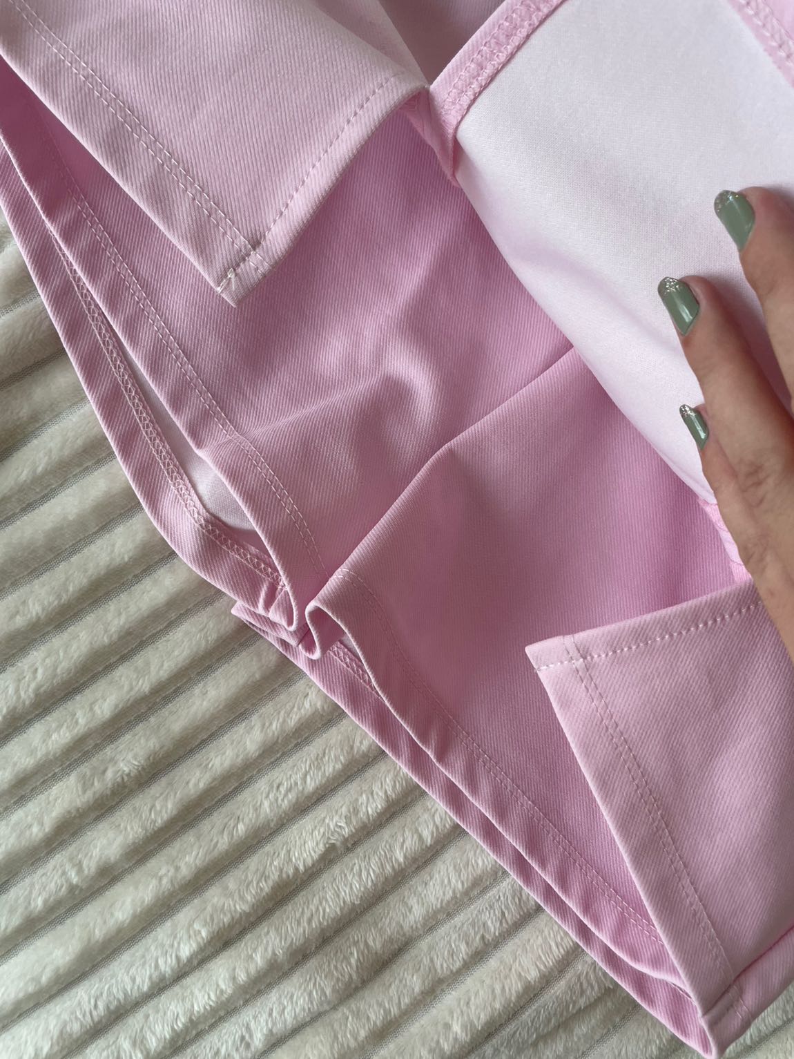 toz pembe şort etek — görsel 3/6